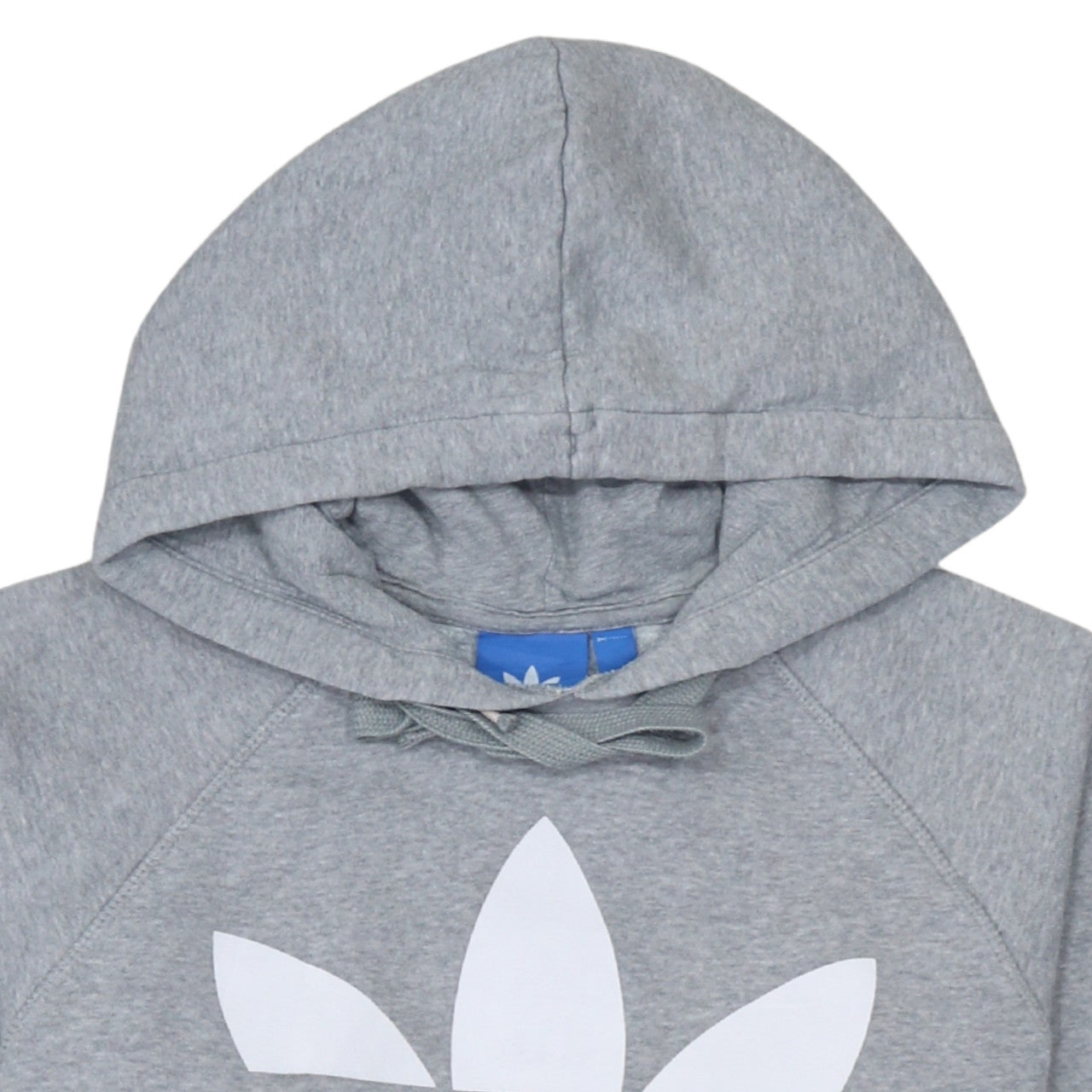 Adidas Men's Grey Pullover Hoodie Small Logo Fleece Sweatshirt