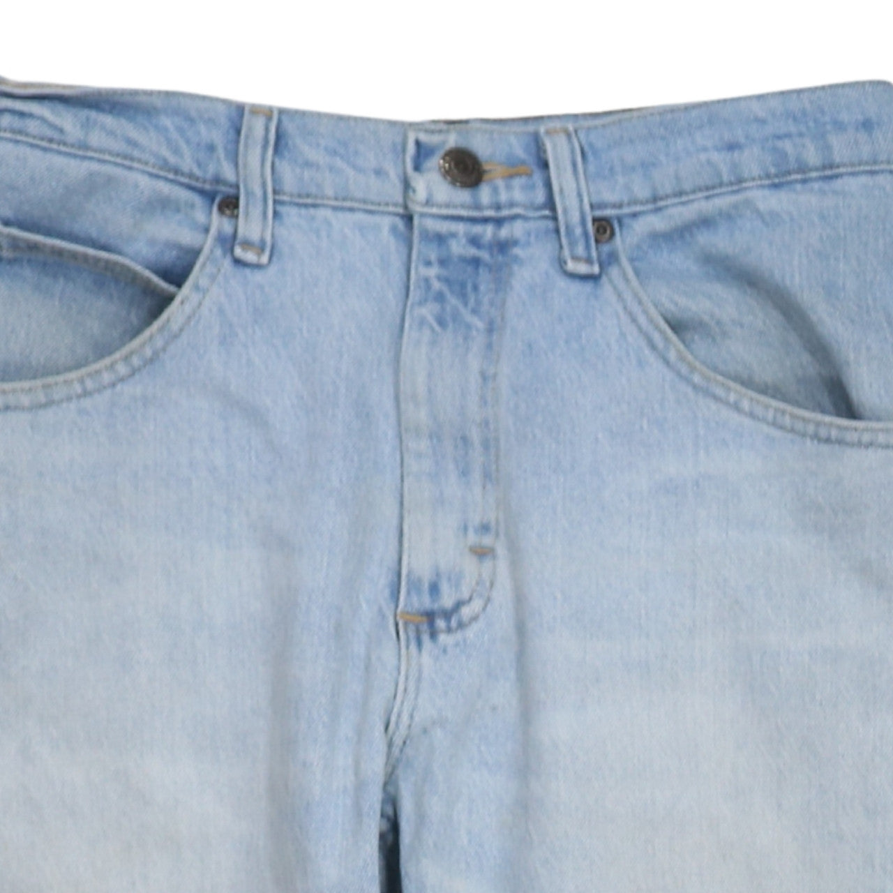 Wrangler Men's Blue 29x30 Light Wash Straight Fit Denim Jeans