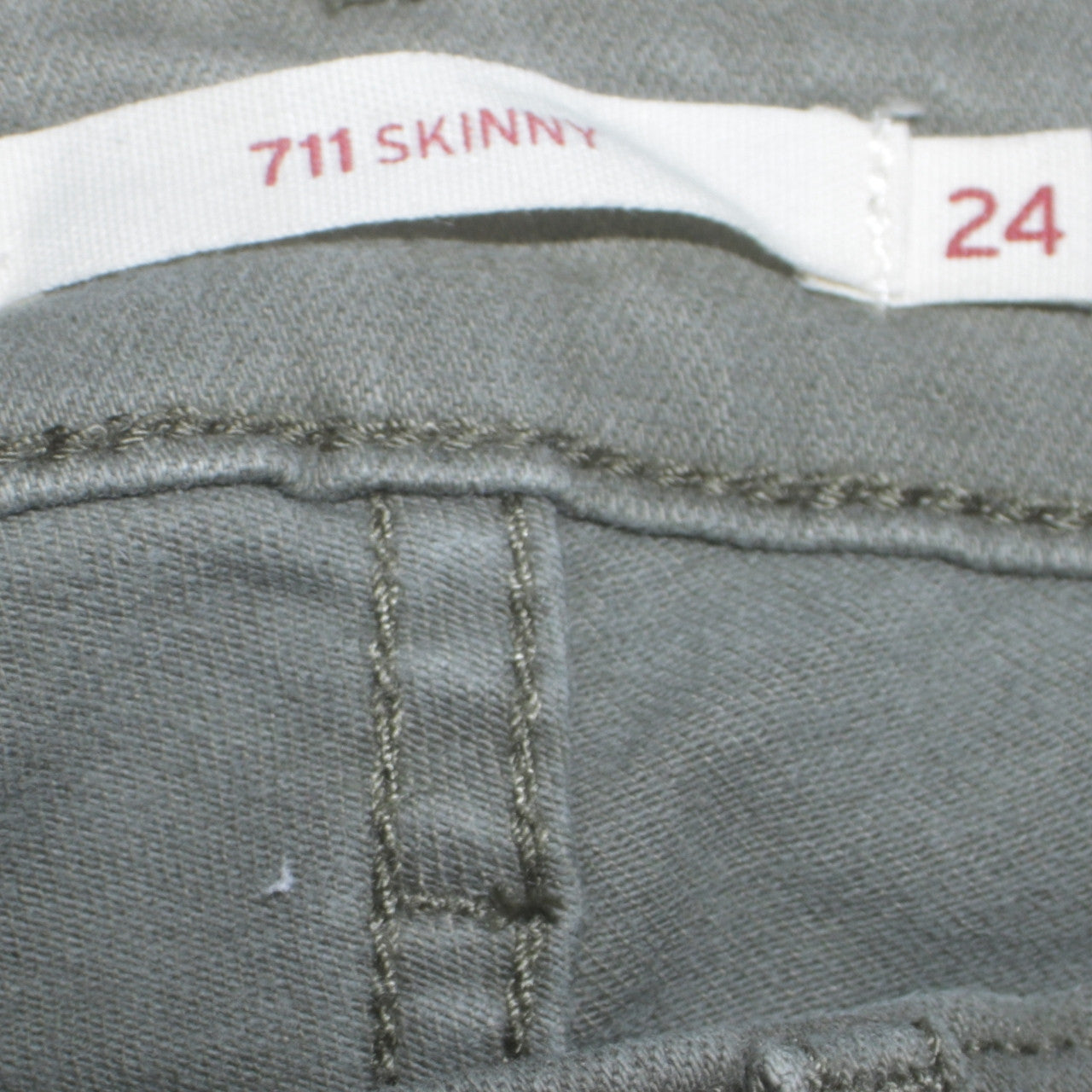 Levi's Women's Green 711 Skinny Cargo Stretch Jeans Size 24
