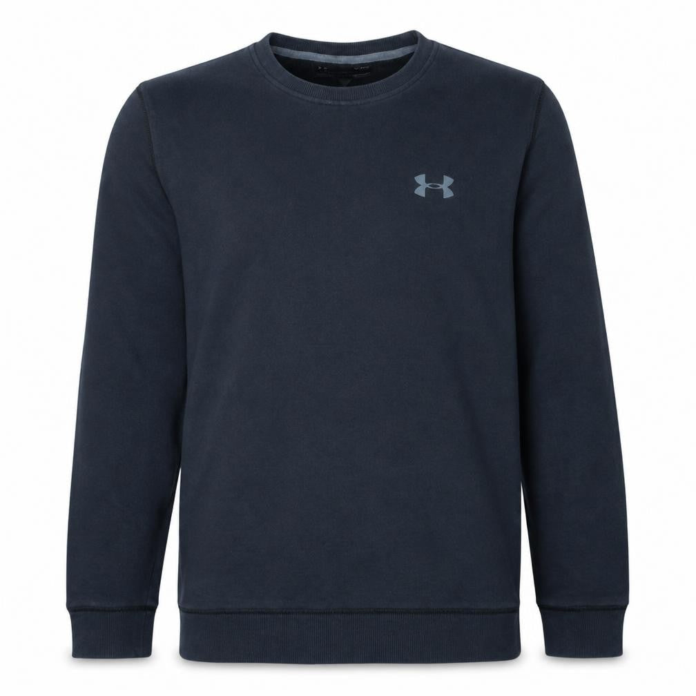 Under Armour Mens Black Fitted Crew Neck Long Sleeve Sweatshirt L