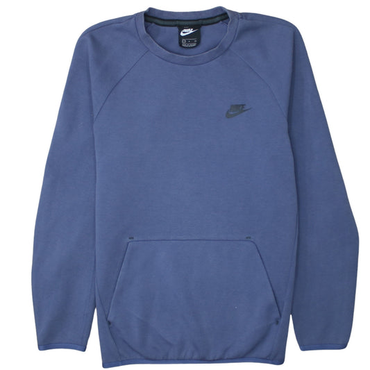 Nike Men's Blue Crew Neck Pullover Sweatshirt S Regular Fit