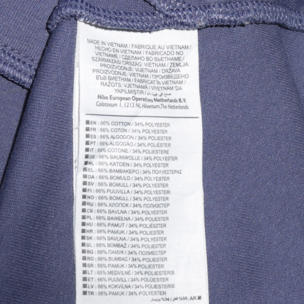 Nike Men's Blue Crew Neck Pullover Sweatshirt S Regular Fit