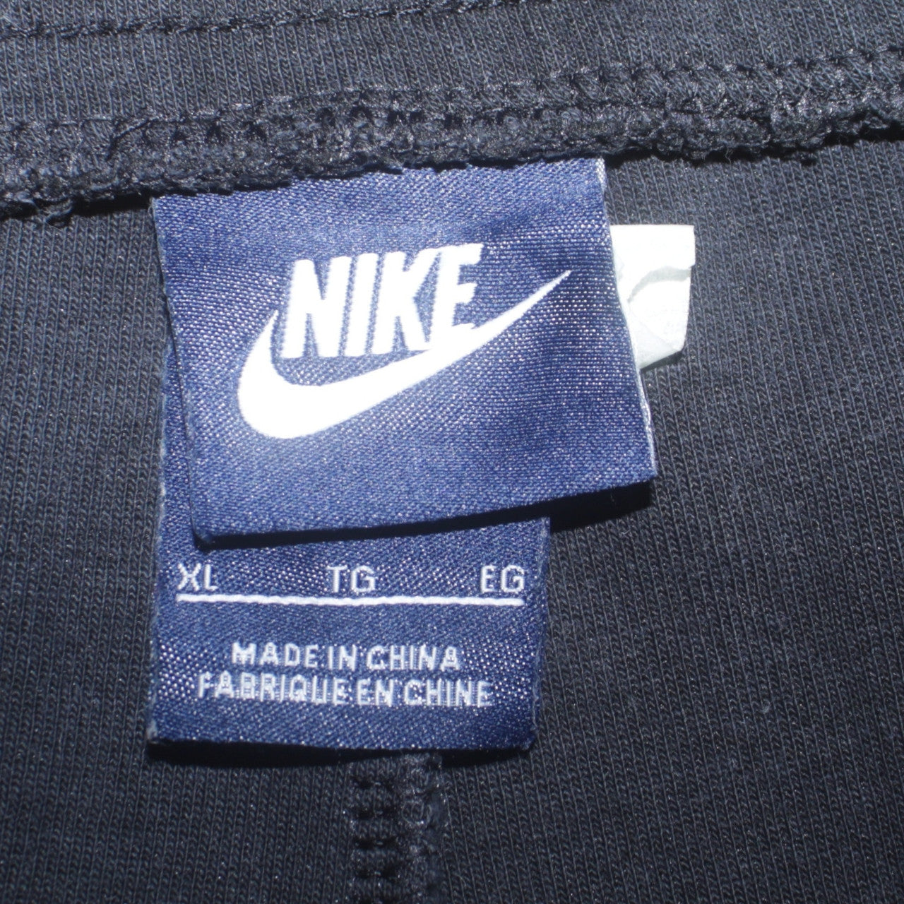 Nike Men's Black Cotton Jogger Trousers XL Regular Fit