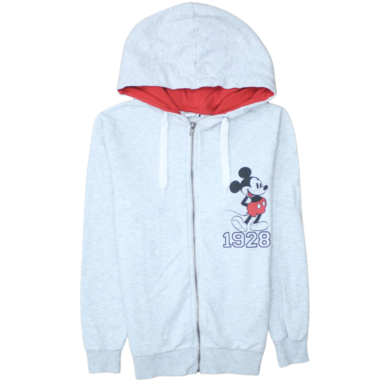 Disney Atmosphere Women's Grey Full Zip Hoodie UK 6 Mickey Mouse 1928