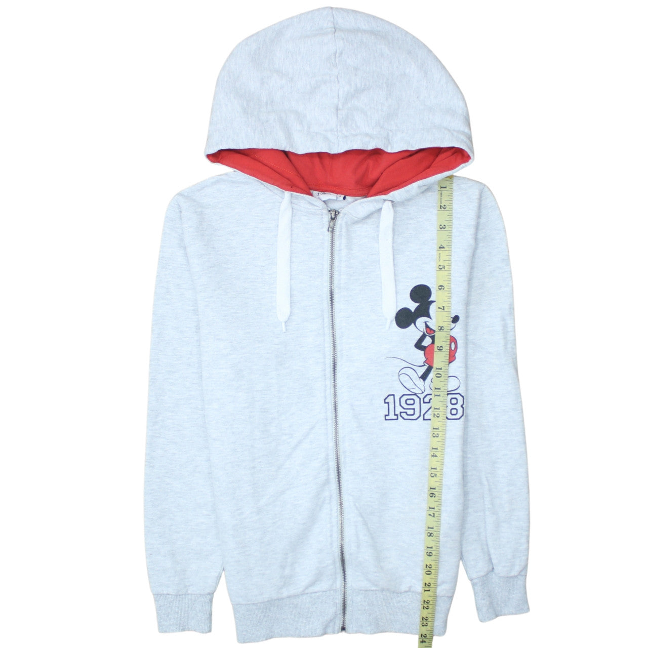Disney Atmosphere Women's Grey Full Zip Hoodie UK 6 Mickey Mouse 1928