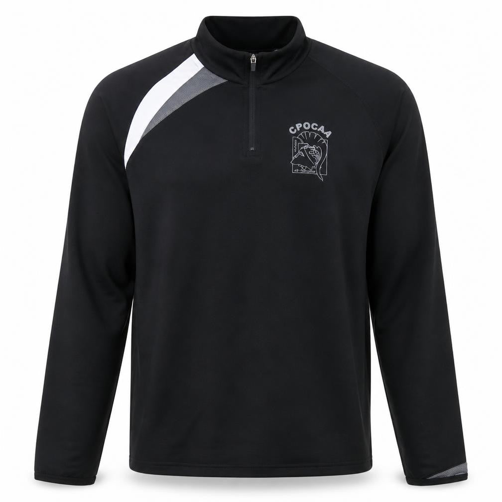 Proact Men's Black 1/2 Zip Athletic Sweatshirt Size M