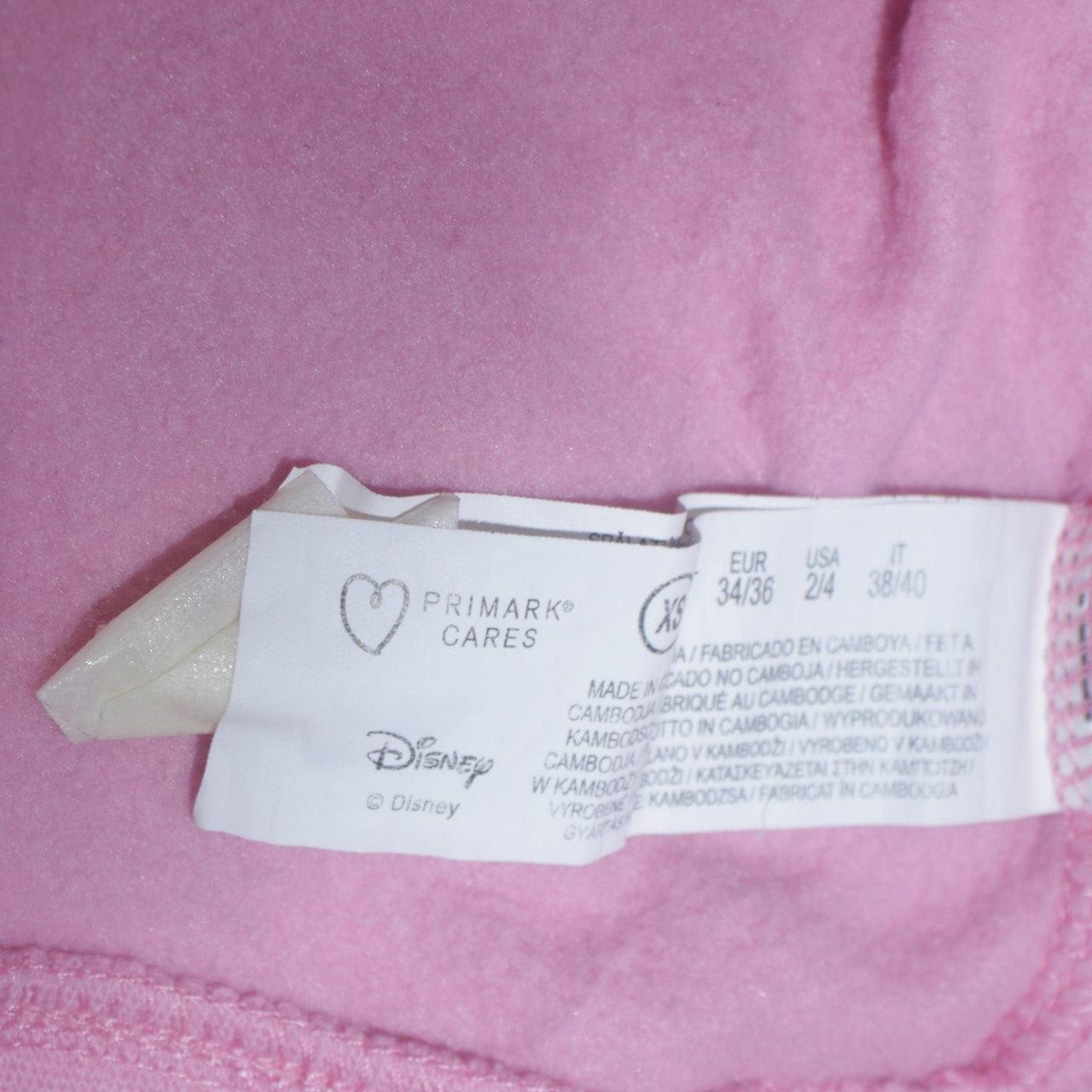 Disney Primark Women Pink Minnie Mouse Pullover Sweatshirt XS