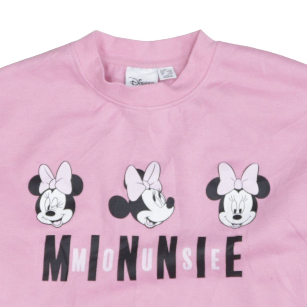 Disney Primark Women Pink Minnie Mouse Pullover Sweatshirt XS