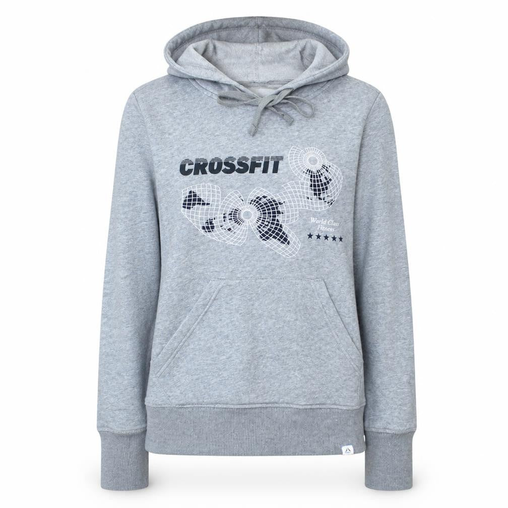 Reebok CrossFit Women's Grey Pullover Hoodie XS Athletic Fit