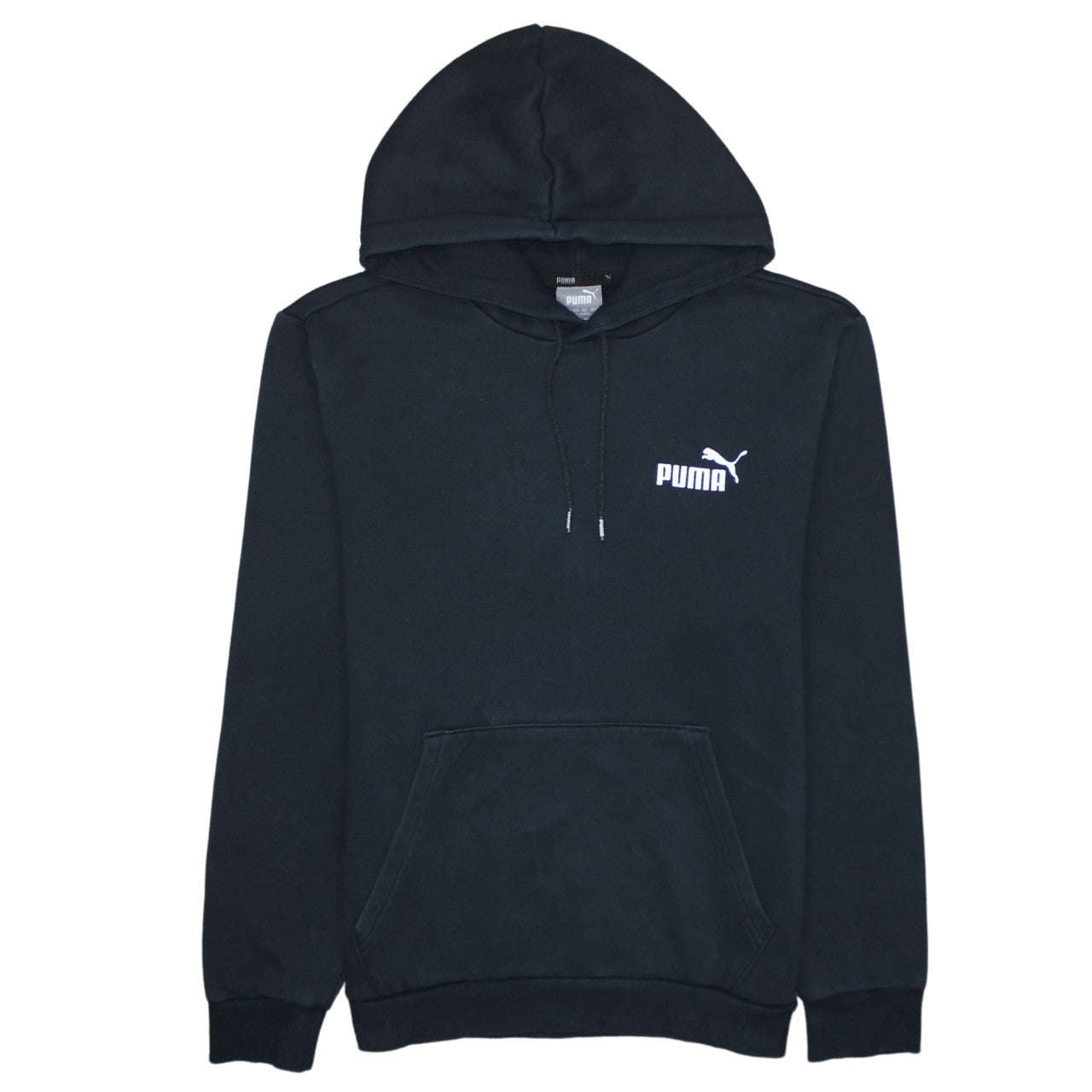 Puma Men's Black Pullover Hoodie Size S Fleece Regular Fit