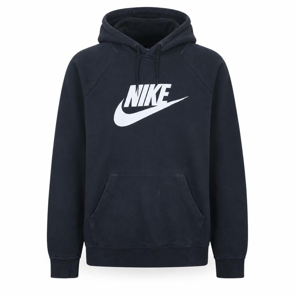 Nike Men's Black Pullover Hoodie L Graphic Logo Sportswear