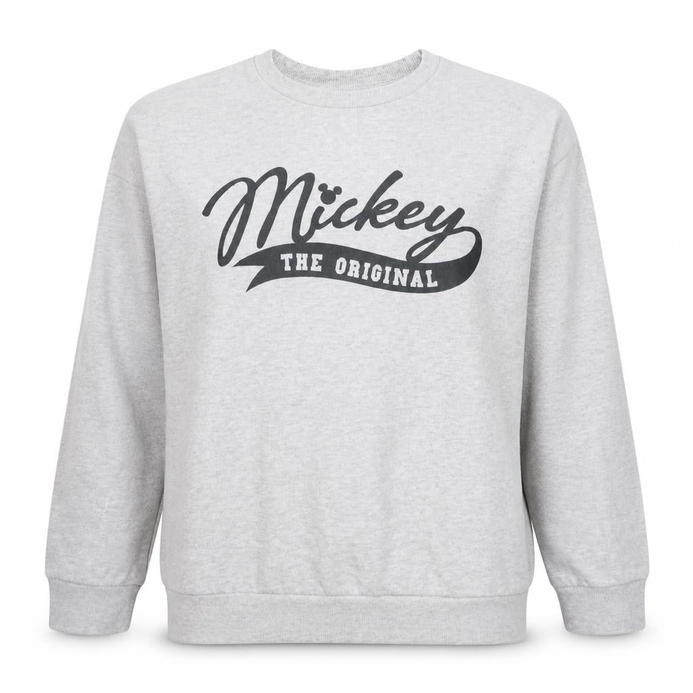 Disney Women's Grey Mickey Original Pullover Sweatshirt UK 14