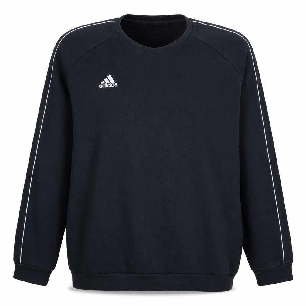 Adidas Men's Black 2XL Pullover Crew Neck Fleece Sweatshirt