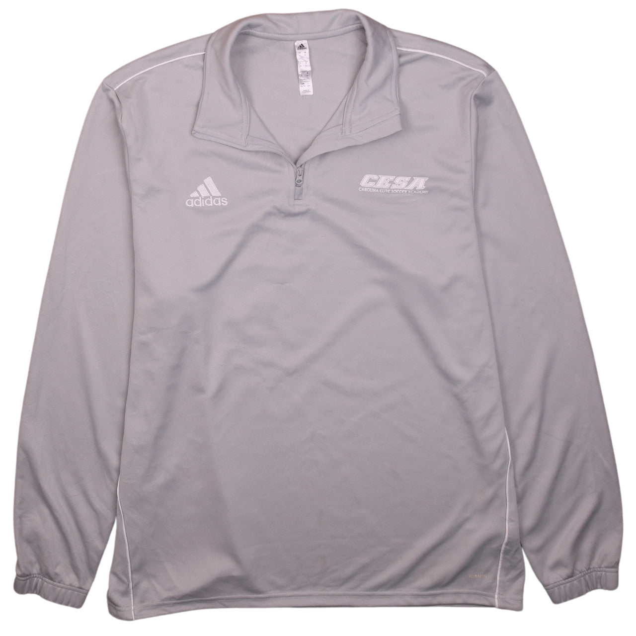 Adidas Men’s Grey XL 1/4 Zip Pullover Sweatshirt CESA Training Top