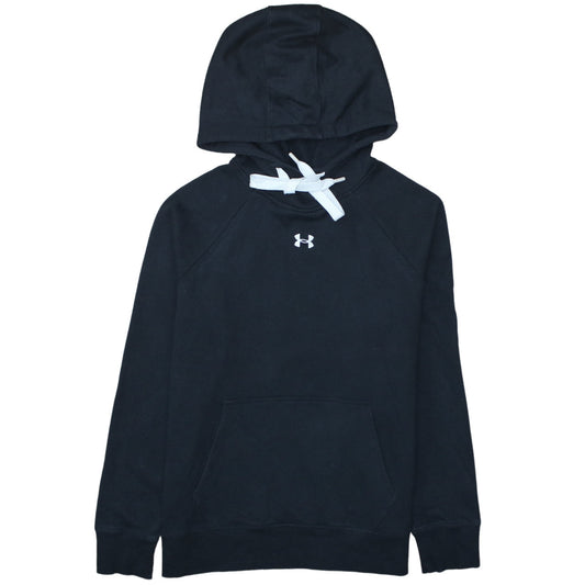 Under Armour Men's Black M Pullover Hoodie with Logo Pocket