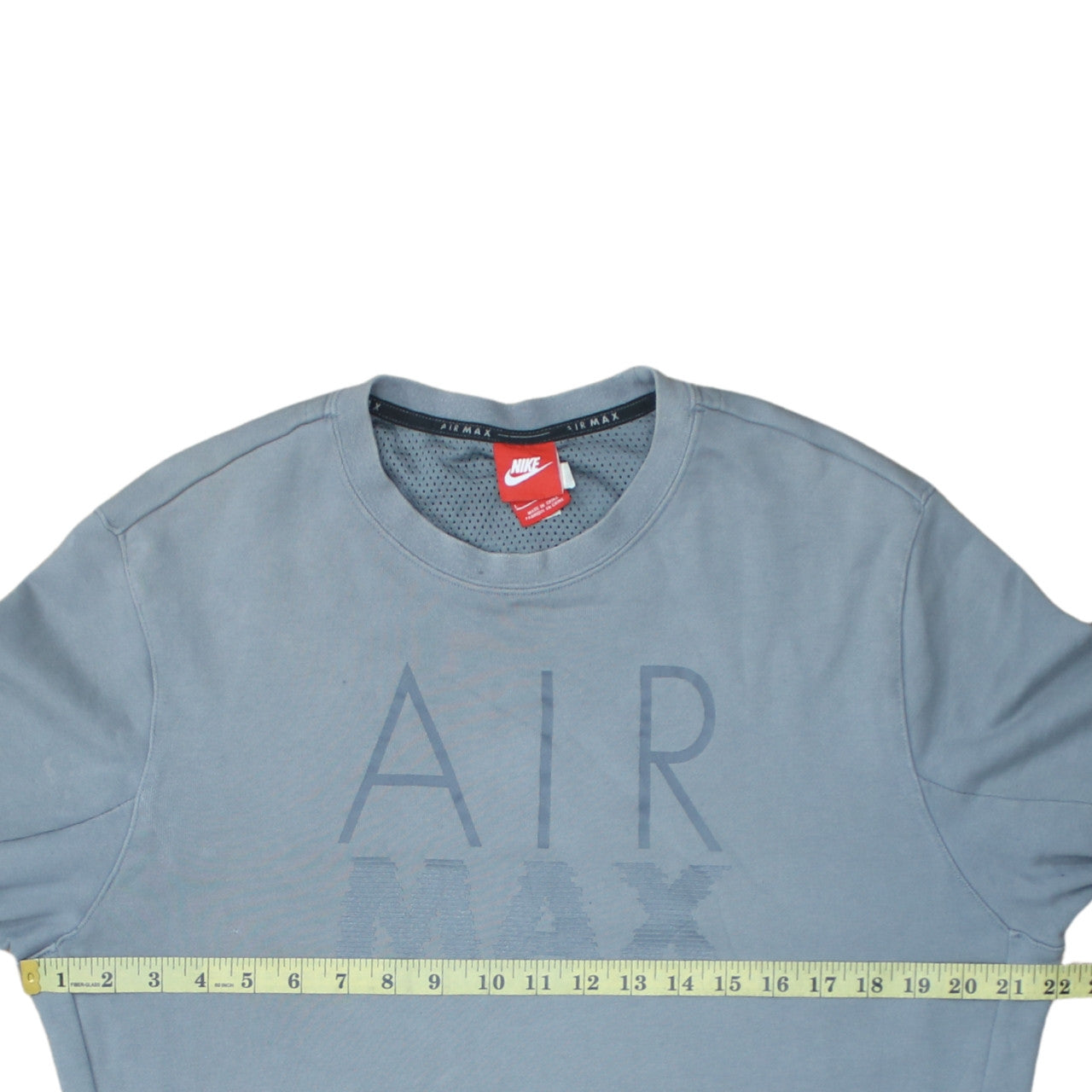 Nike Men Blue Air Max Sweatshirt L Crew Neck Pullover