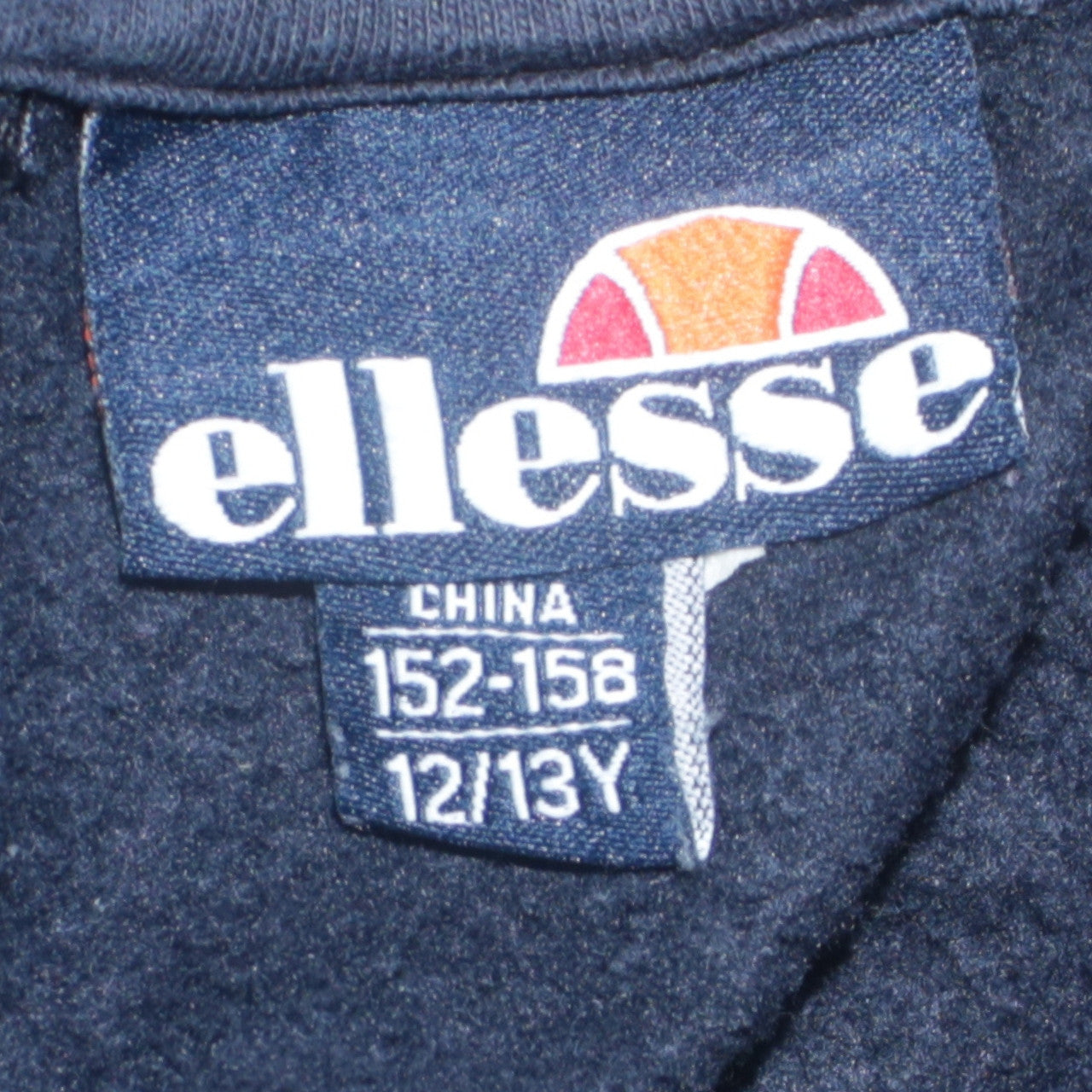 Ellesse Boys Navy Pullover Hoodie 12-13 Years Graphic Print Logo Fleece