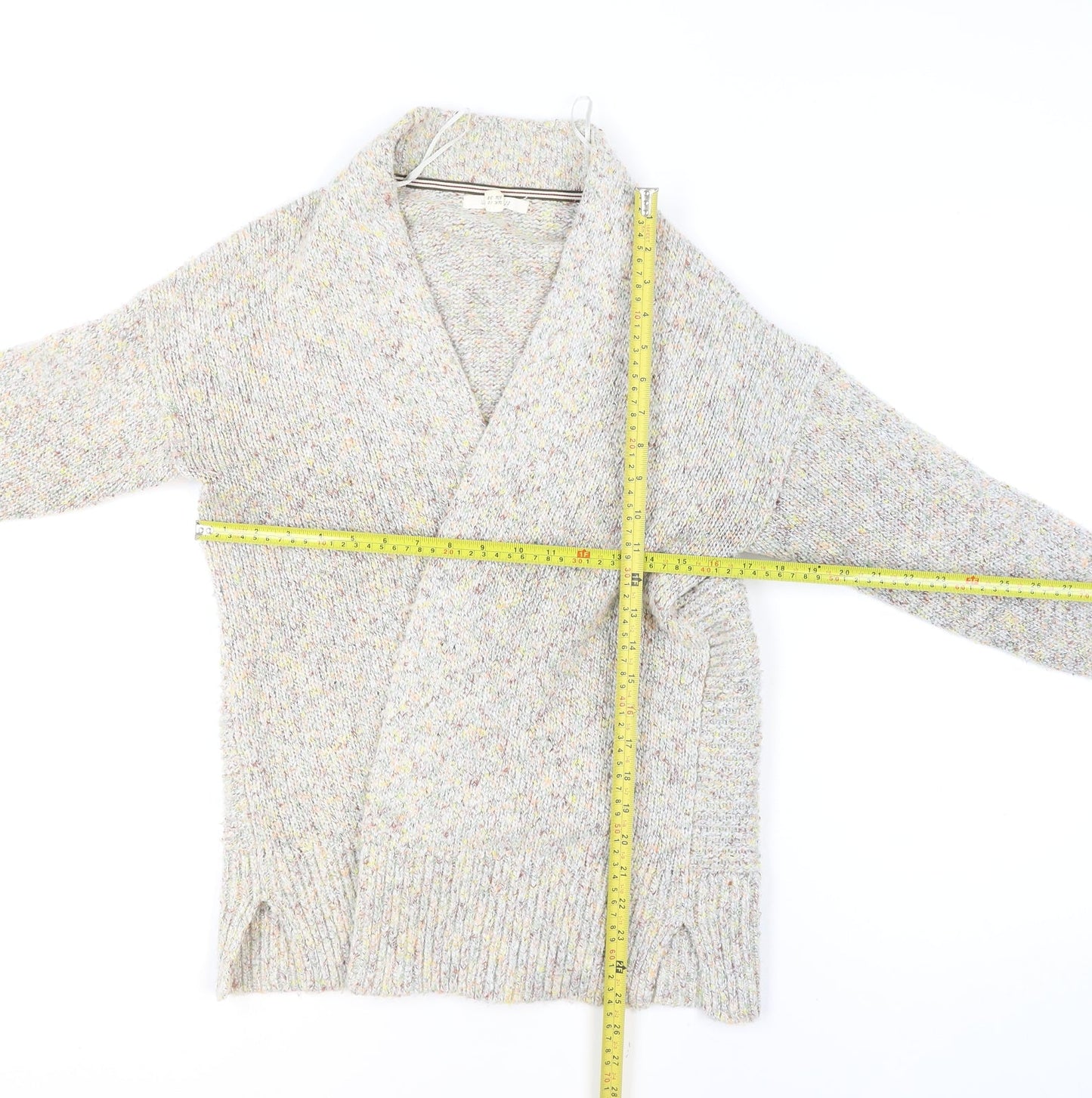 White Stuff Women's Multicoloured Chunky Knit Cardigan UK 10