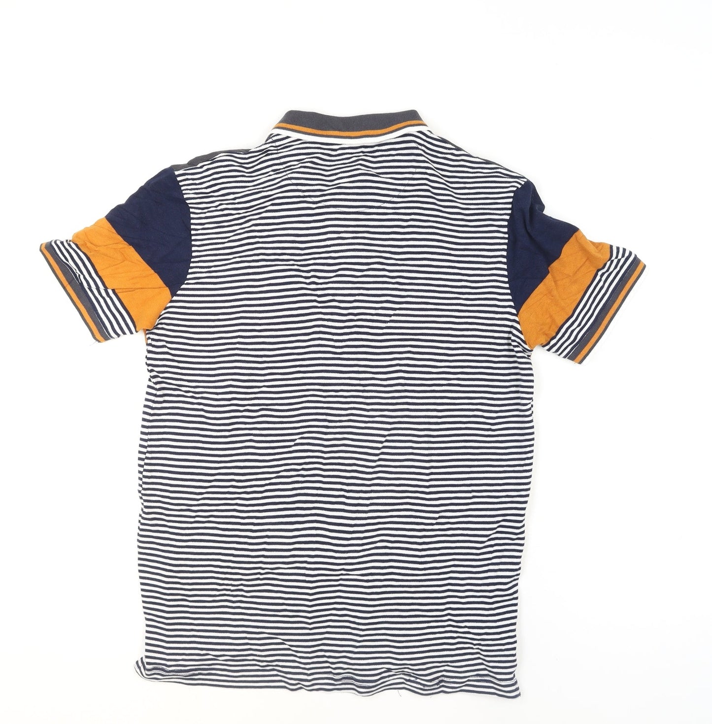 Royal Tag Men's Multicoloured Slim Fit Striped Polo Shirt M