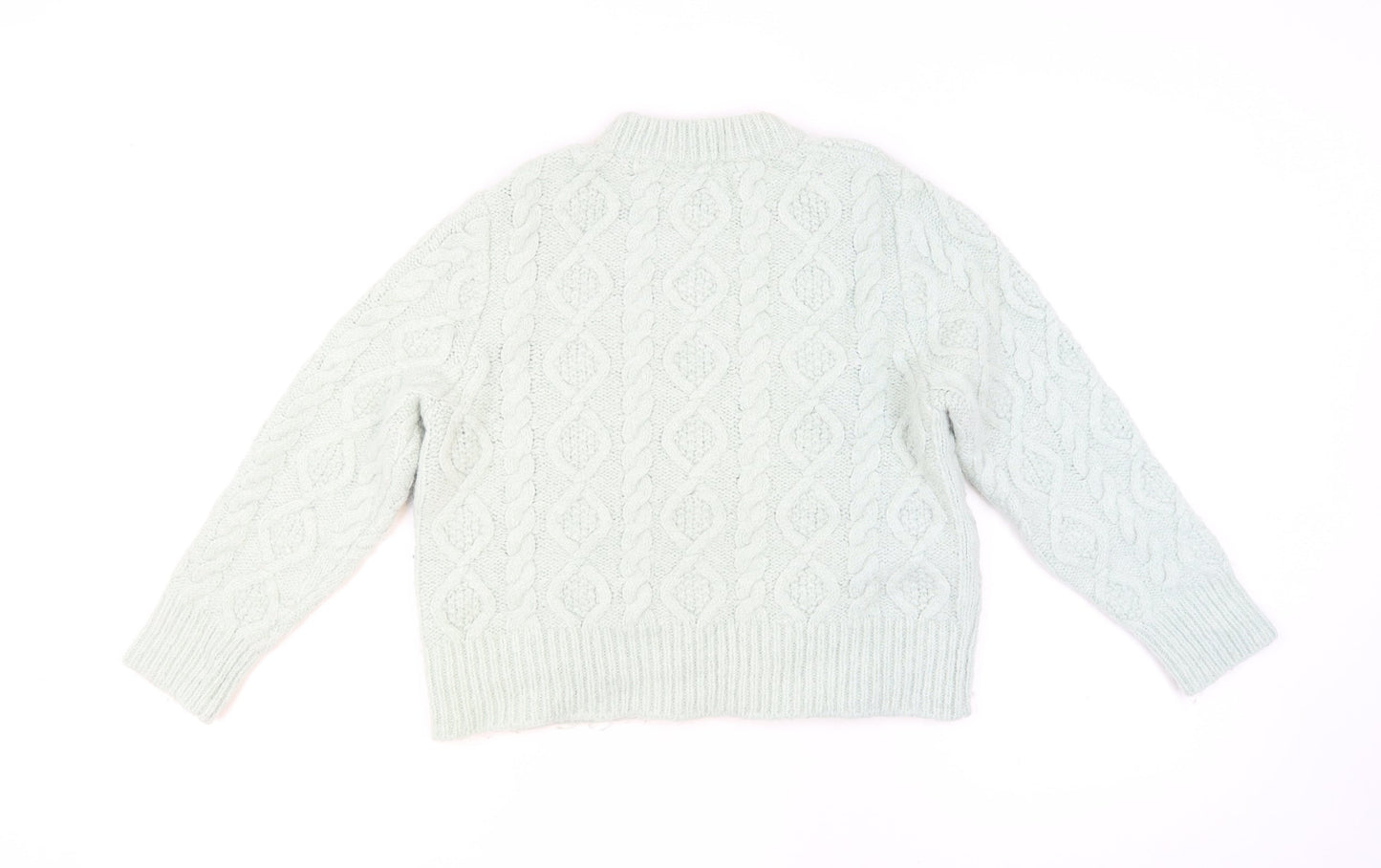 Mint Velvet Women's Ivory Cable-Knit Wool Alpaca Jumper M