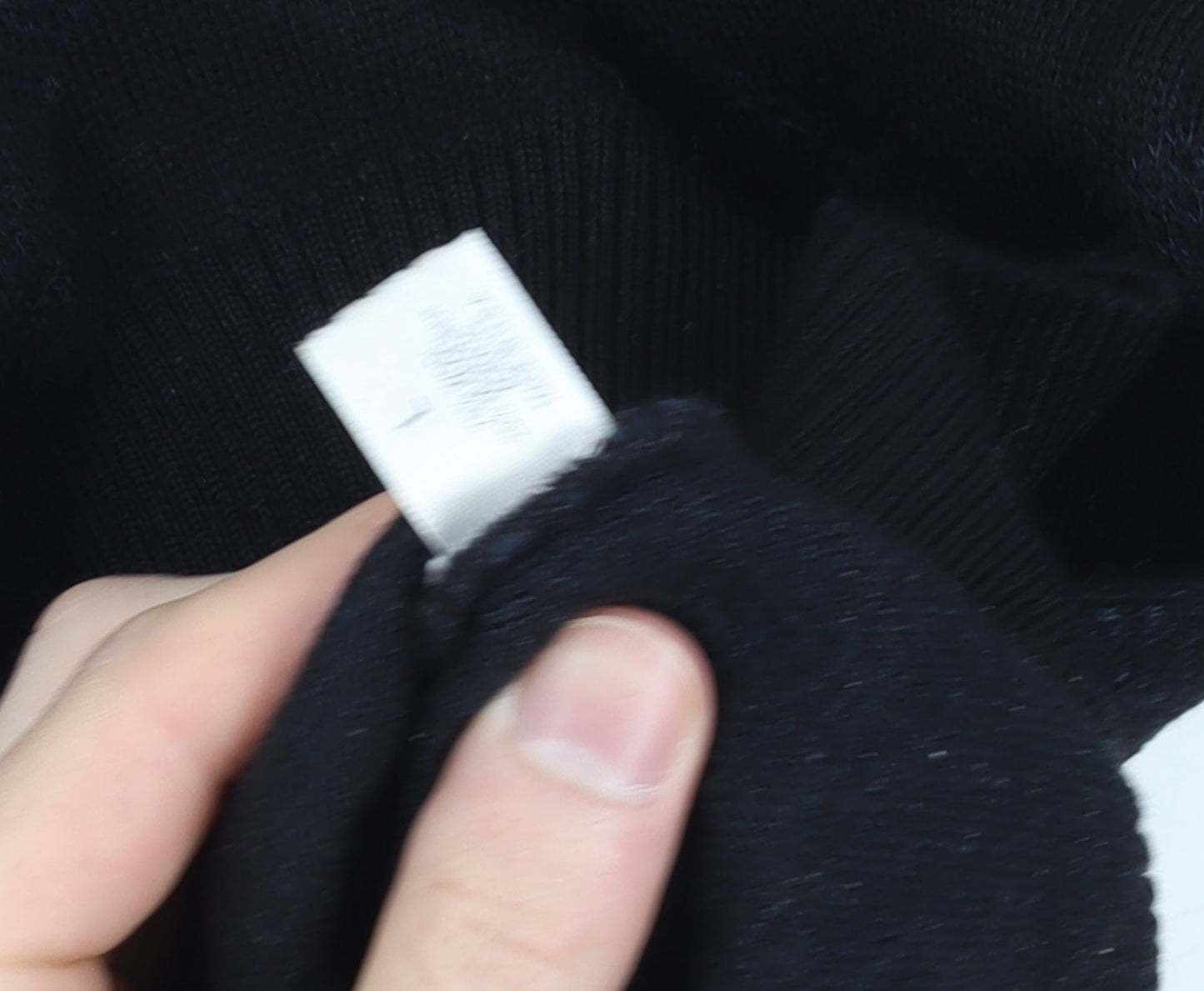 St. Croix Mens Black Wool Argyle Crew Neck Pullover Jumper L