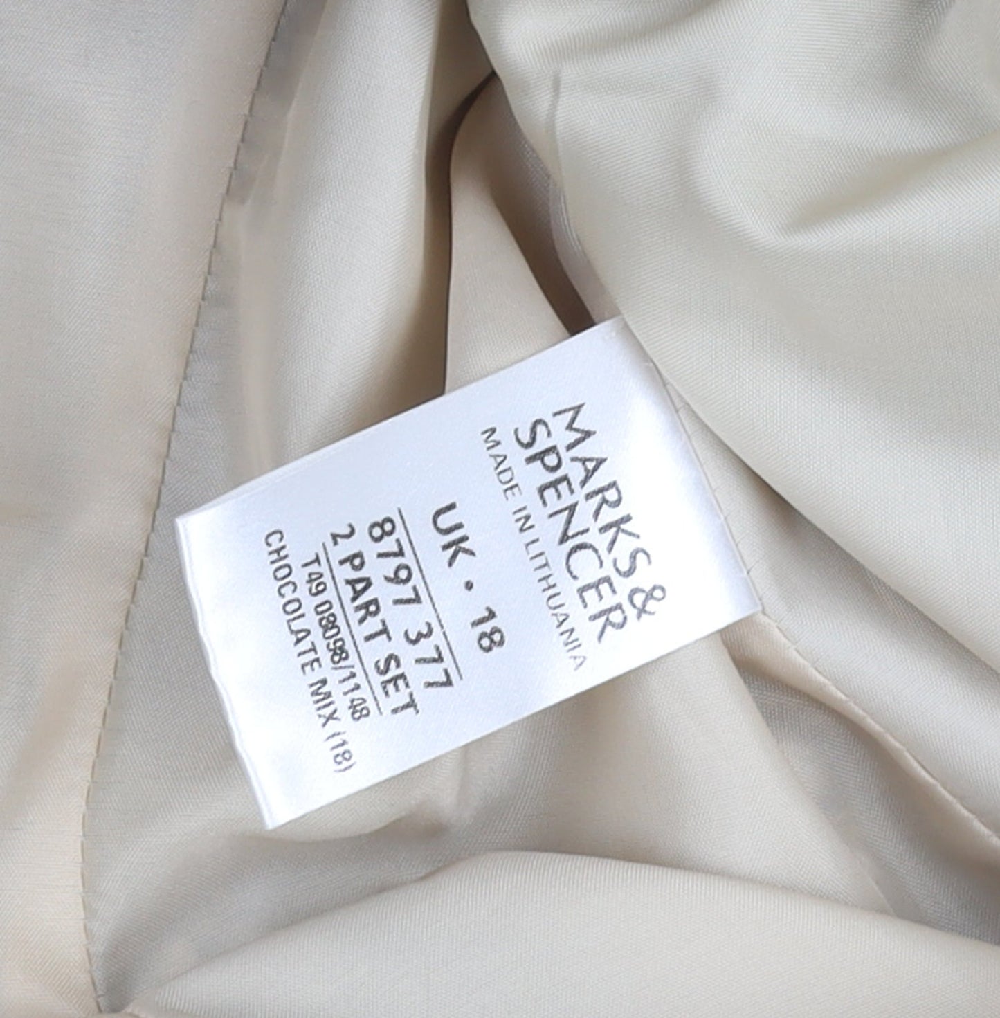Marks and Spencer Women Brown Check Wool Blend Blazer Jacket UK 18