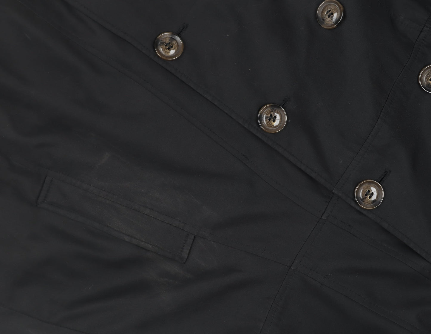 Simply Be Women's Black Mid-Length Pea Coat Size 18