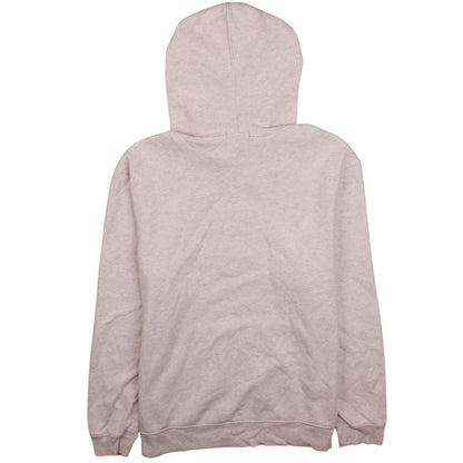 Back view of Gap Women Beige Small Pullover Hoodie with Logo and Pockets