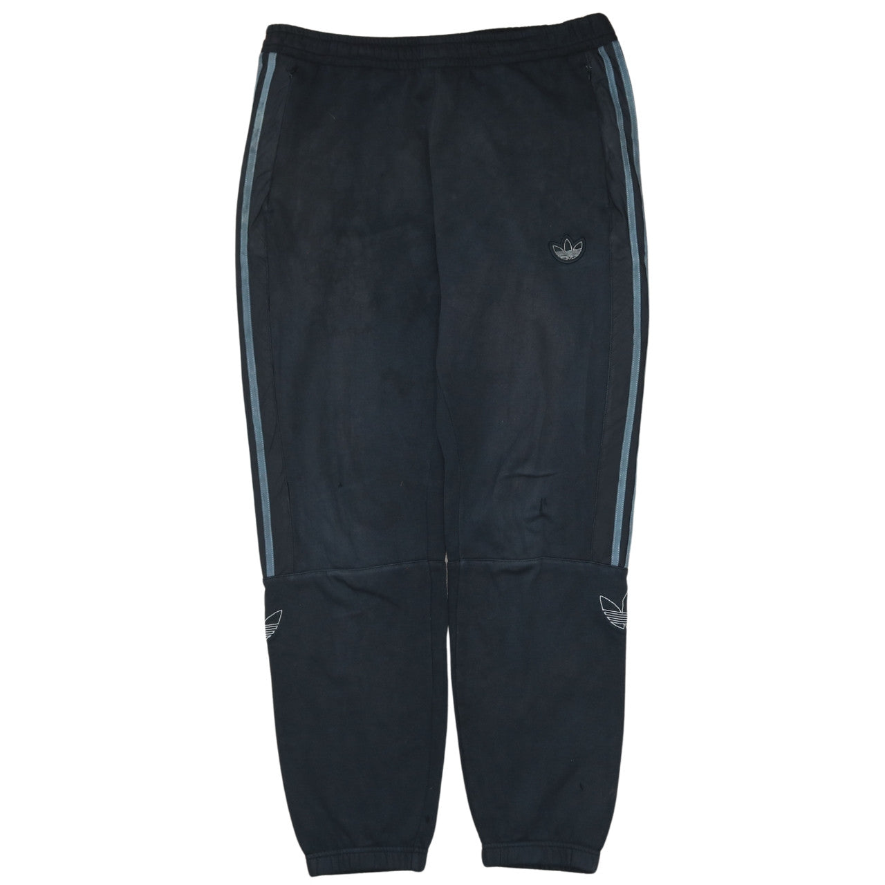 Adidas Men Black Jogger Fleece Activewear Trousers Size L