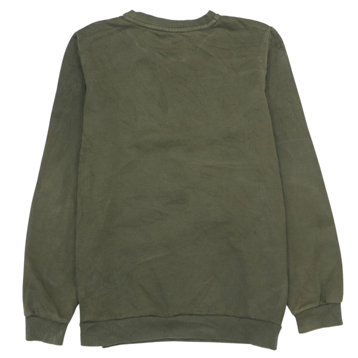 Puma Boys Khaki Green Crew Neck Sweatshirt XL 14-15 Years Logo Graphic