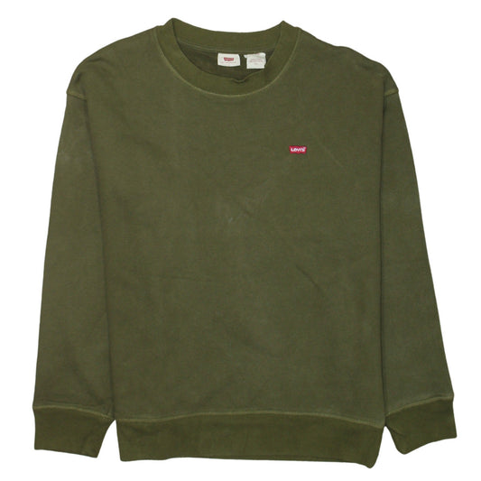 Levi's Women's Green Crew Neck Pullover Sweatshirt Size L