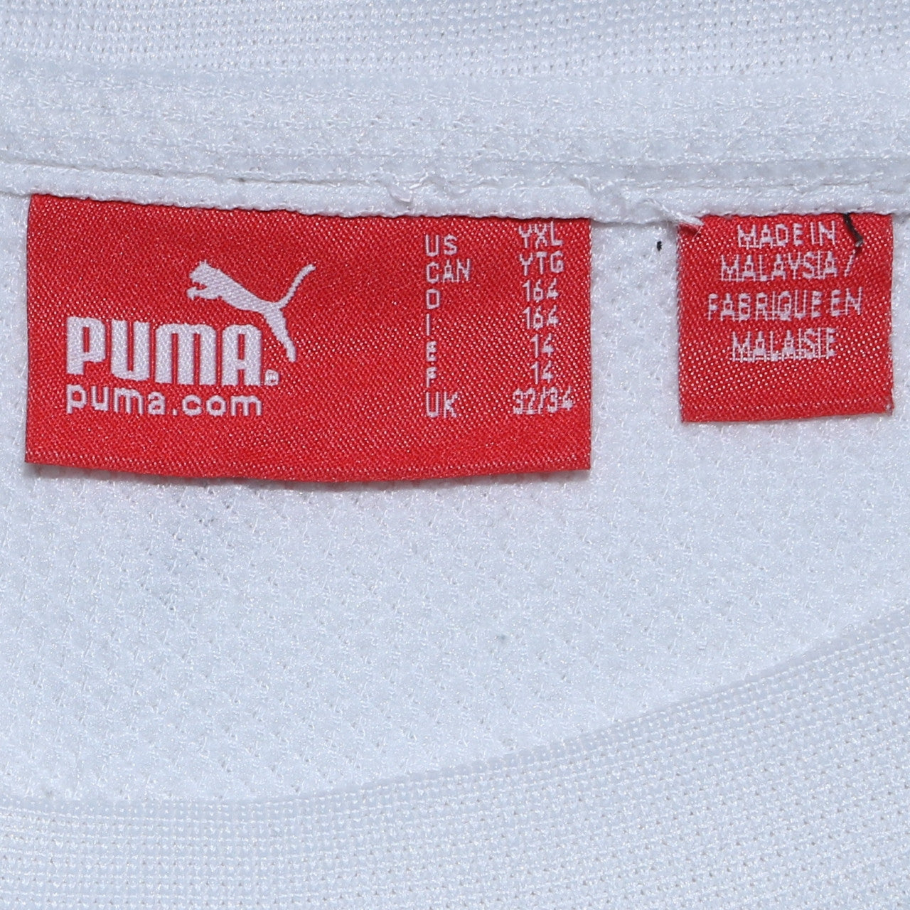 Puma Womens White Crew Neck Pullover Sweatshirt Size 14 UK