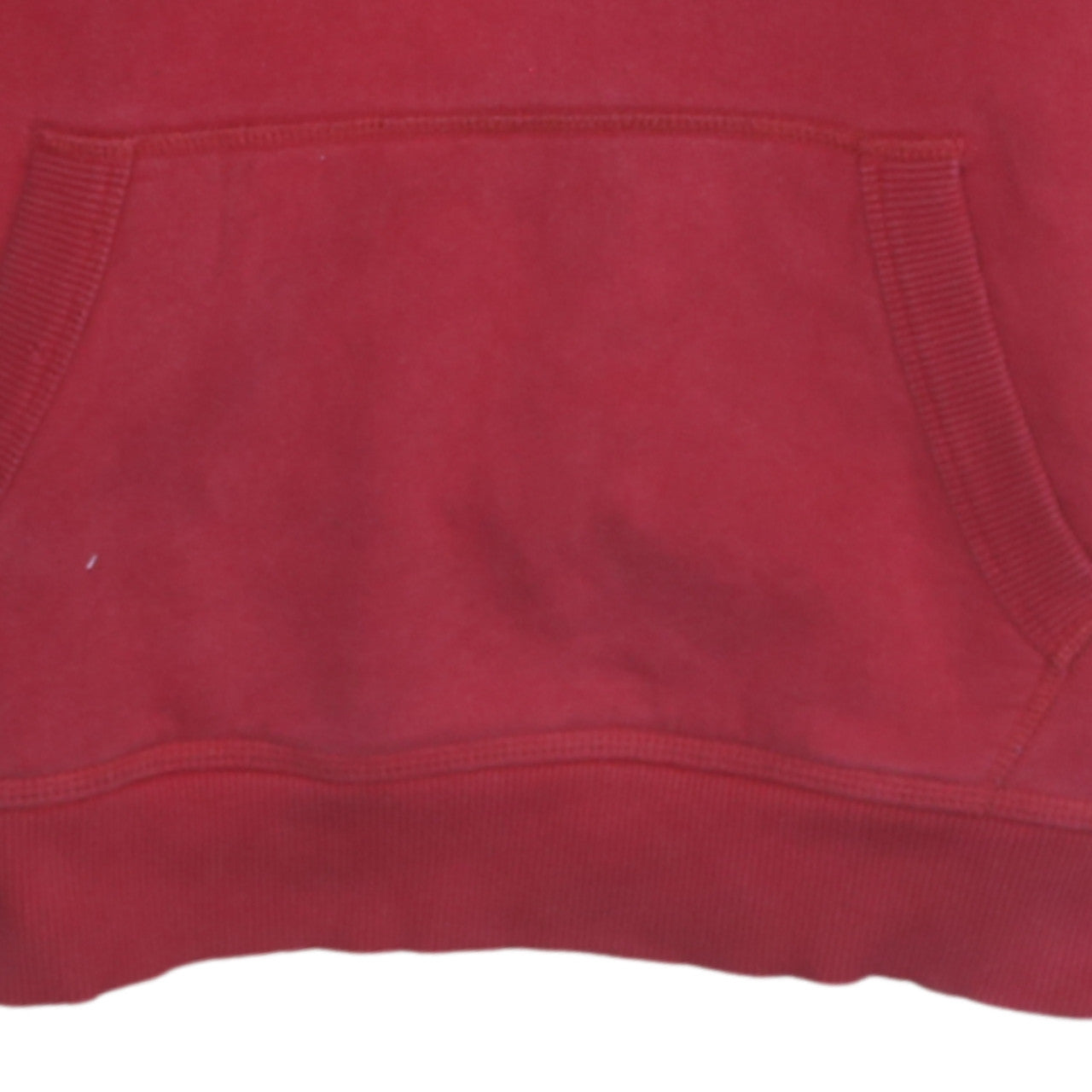 Superdry Men's Red Pullover Hoodie Size M Logo Fleece Sweatshirt