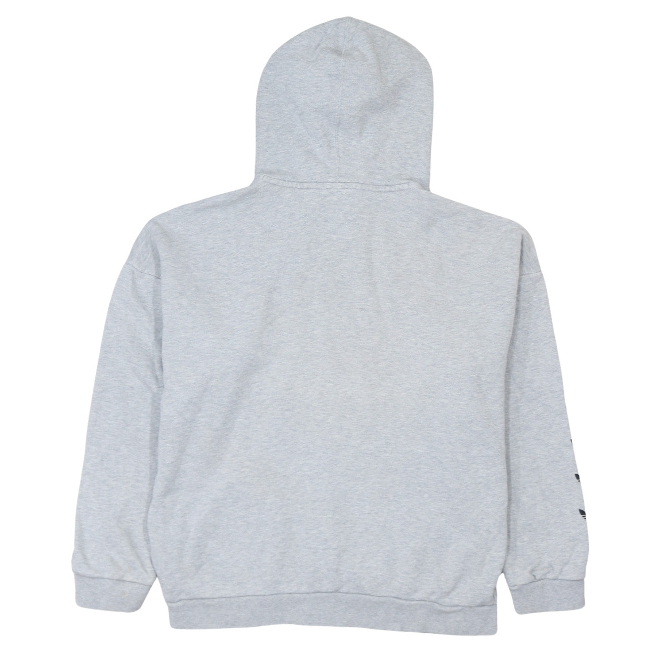 Adidas Women’s Grey Hooded Pullover Hoodie Size 12 with Logo Print