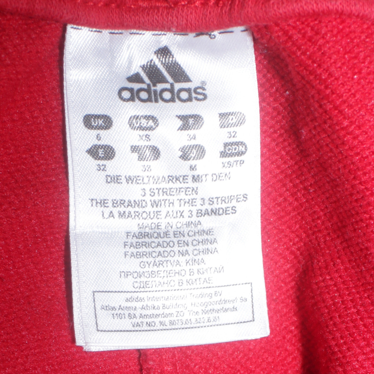 Adidas Women's Red XS Track Pants with Pockets