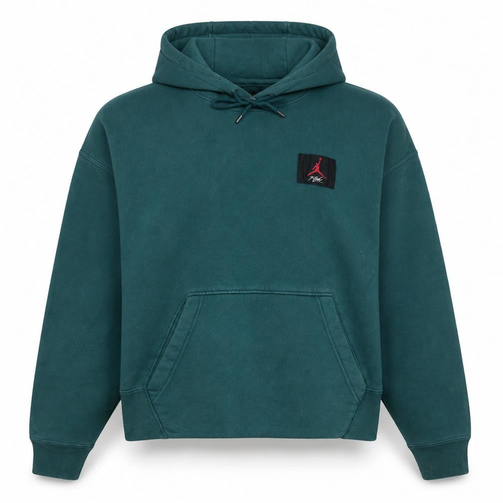 Jordan Women’s Teal Pullover Hoodie Loose Fit Cotton Blend Size L
