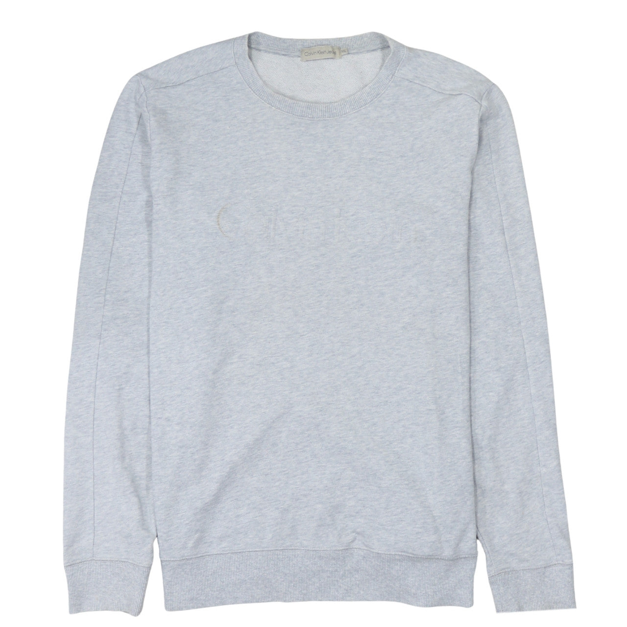 Calvin Klein Jeans Men's Grey XXL Crew Neck Pullover Sweatshirt