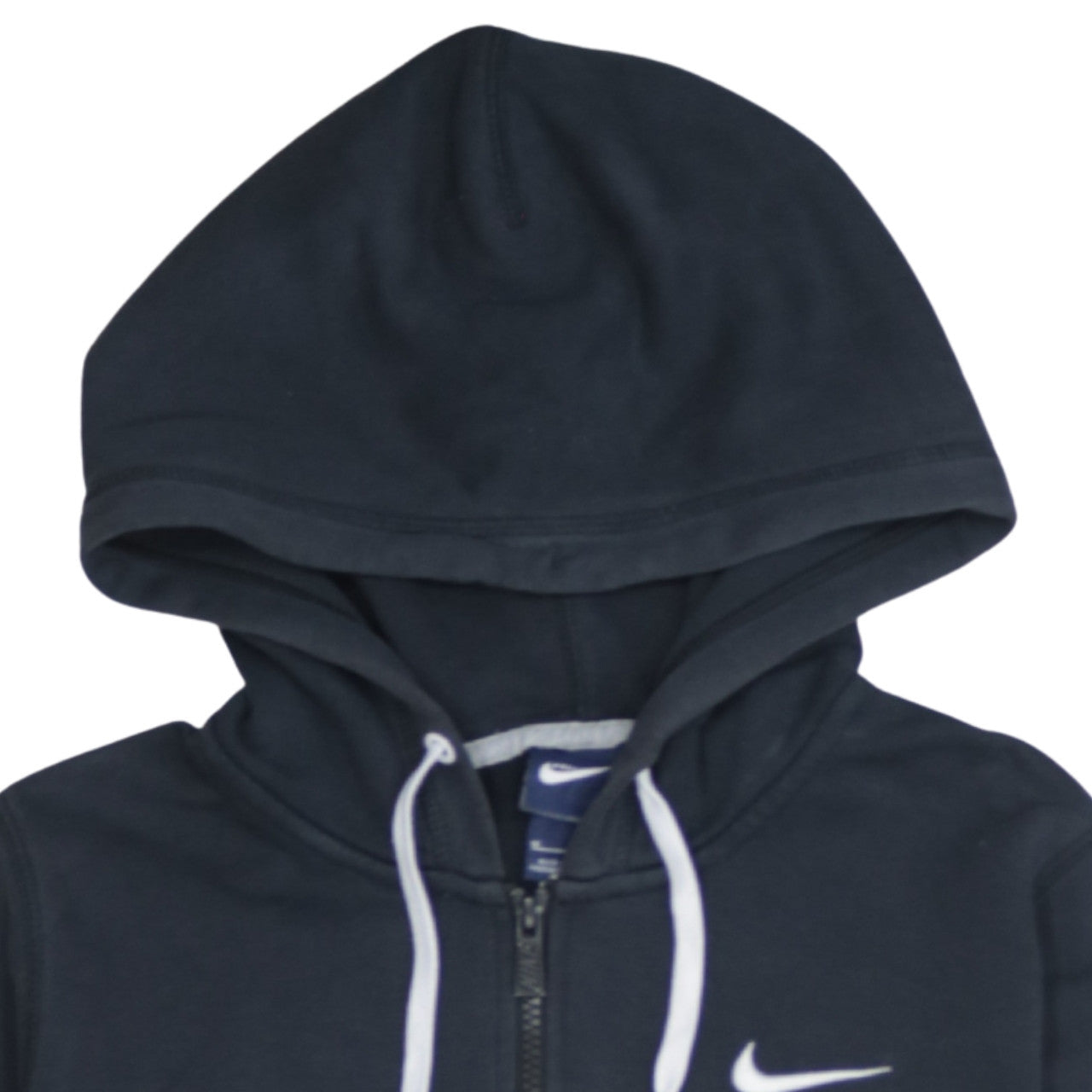 Nike Women's Black Full Zip Hoodie Size M Cotton Blend Sportswear