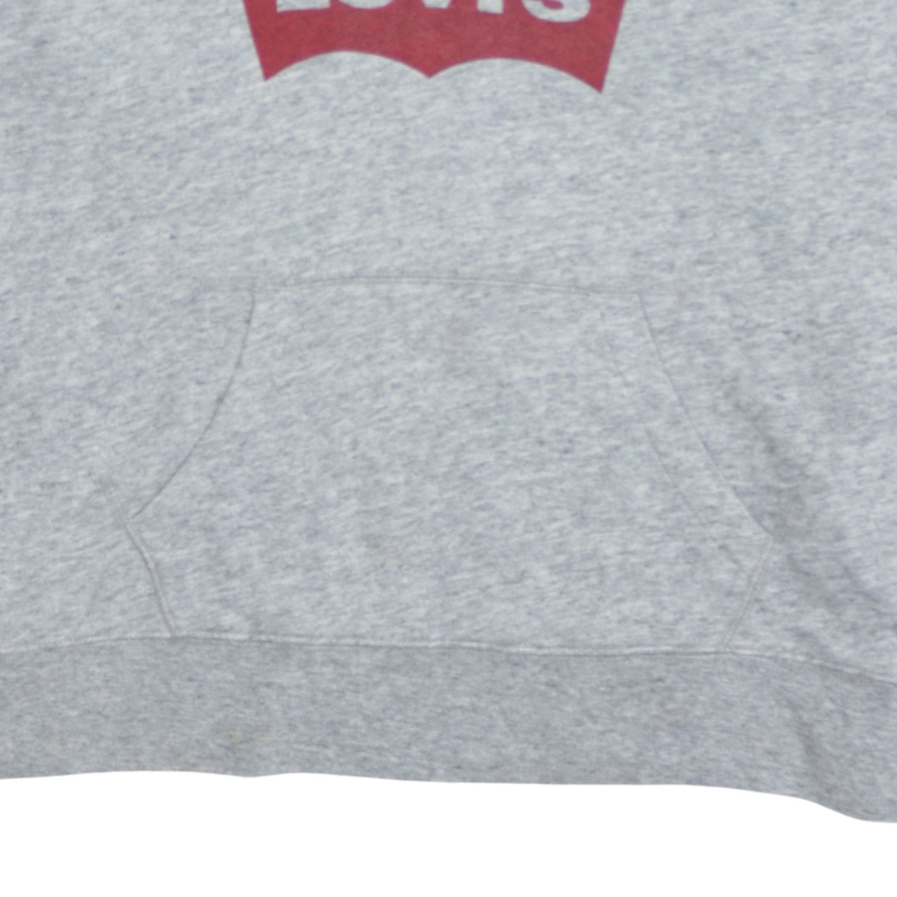 Levi's Men's Grey Logo Pullover Hoodie L