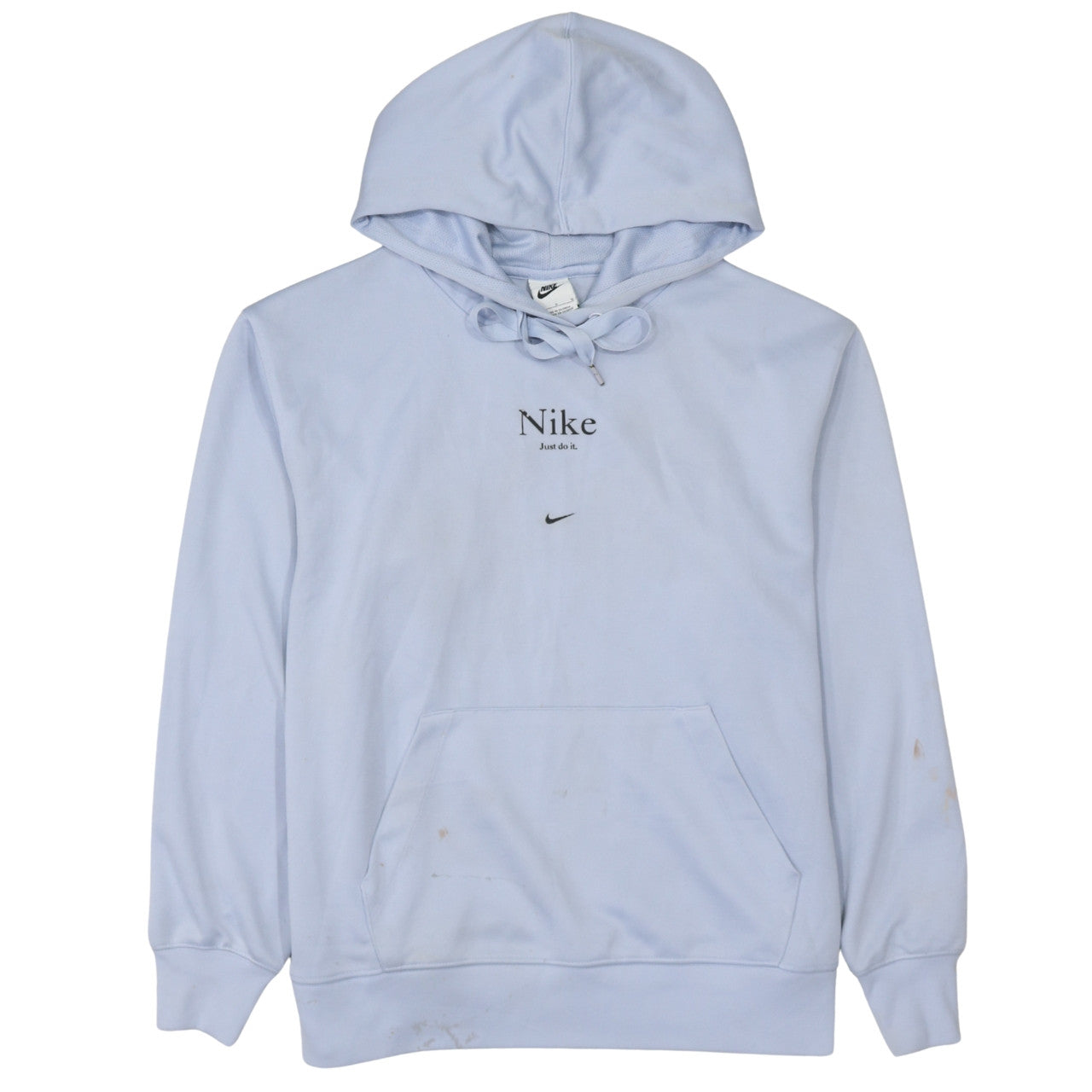 Nike Women’s Light Blue Pullover Hoodie Size L Polyester Athletic
