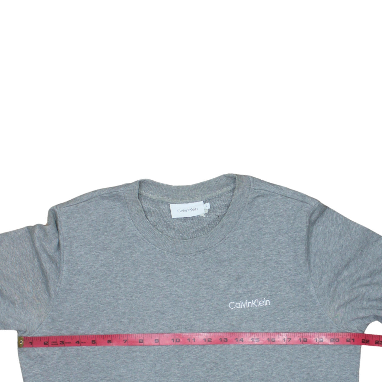 Calvin Klein Men's Grey M Crew Neck Pullover Cotton Sweatshirt
