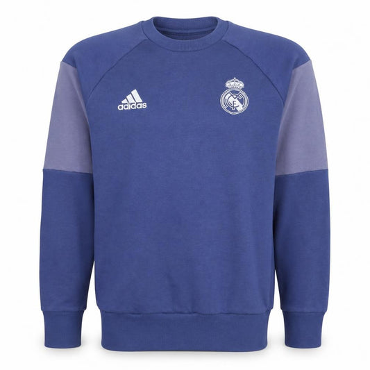 Adidas Men Blue Real Madrid Crew Neck Sweatshirt Size S