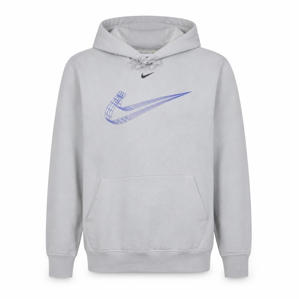 Nike Men's Grey Pullover Hoodie M Graphic Logo Sportswear