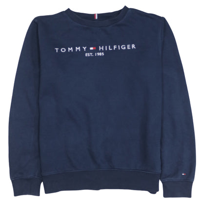 Tommy Hilfiger Boys Navy Blue Crew Neck Pullover Sweatshirt 13-14 Years