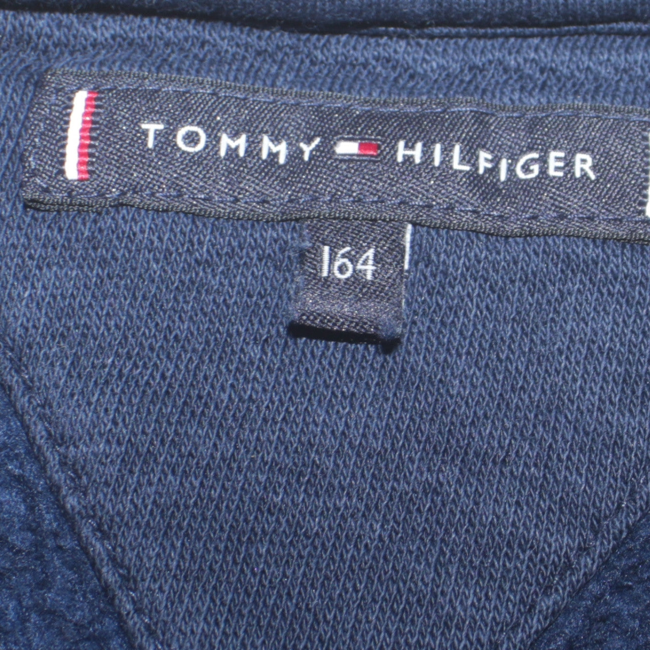 Tommy Hilfiger Boys Navy Blue Crew Neck Pullover Sweatshirt Size 164