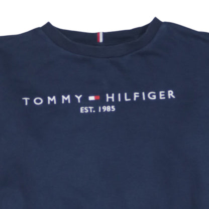 Tommy Hilfiger Boys Navy Blue Crew Neck Pullover Sweatshirt 13-14 Years