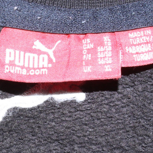 Puma Men's Brown XL Pullover Sweatshirt Crew Neck Logo Sportswear