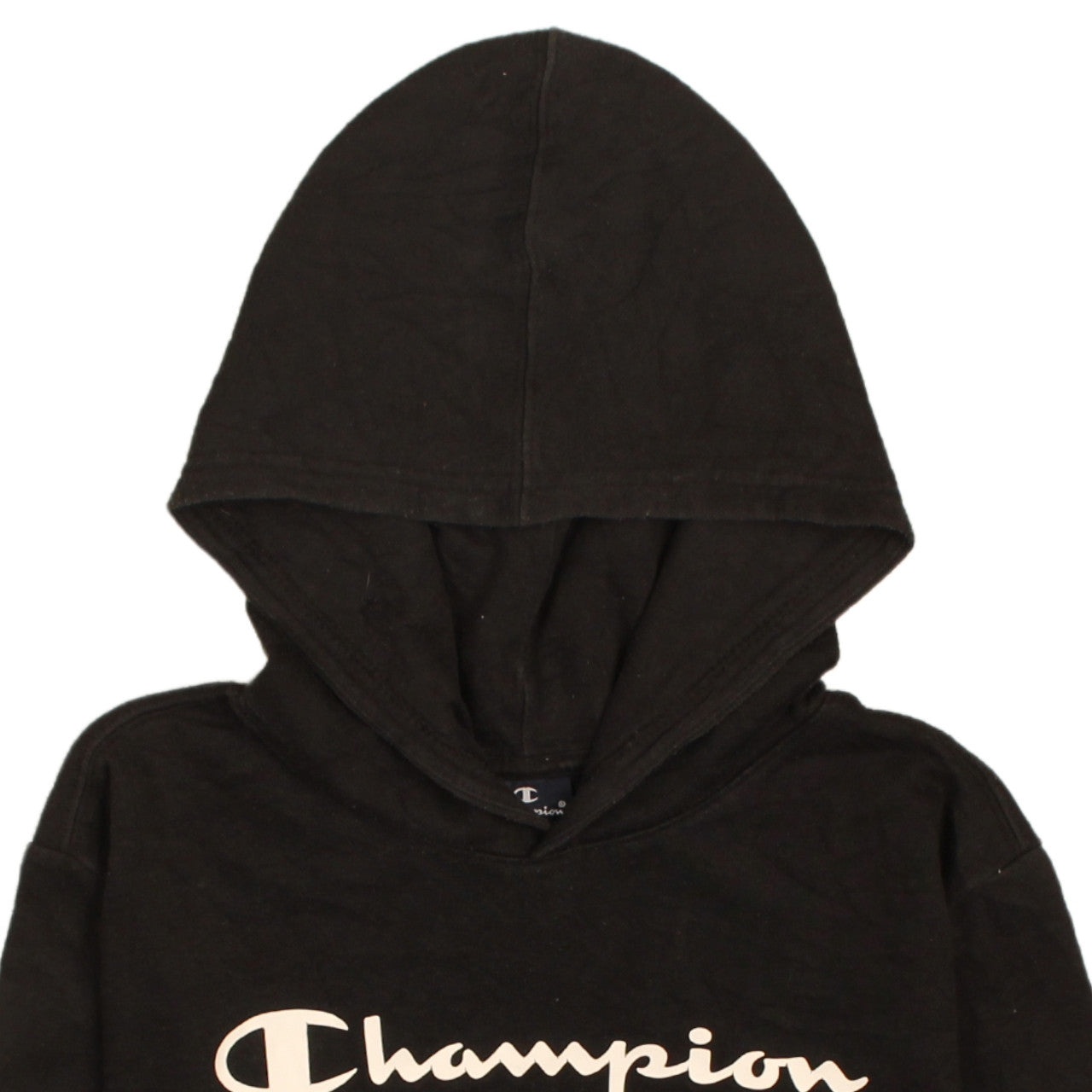 Champion Boys Black Pullover Hoodie XL 13-14 Years Cotton Blend