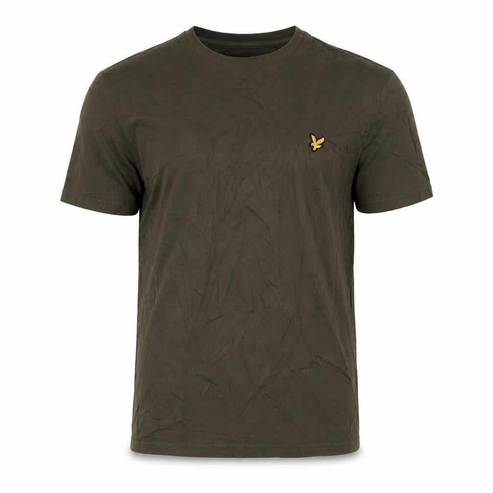 Lyle & Scott Men's Khaki Crew Neck Cotton T-Shirt Size M