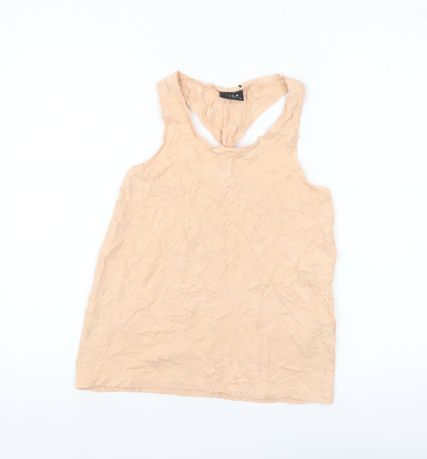Vila Women’s Beige XS Sleeveless Jersey Tank Top